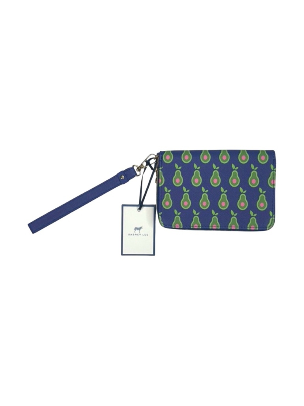 Dabney Lee Avocado Print Zip-Around Wristlet Wallet - 6.5” x 4.5” x 0.75”